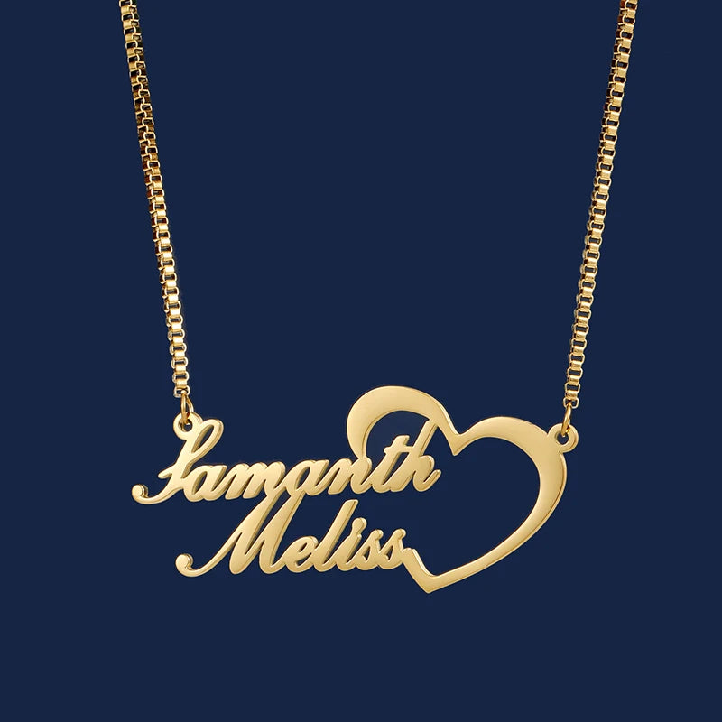 Couples Name Necklace – Personalized His & Hers Gift