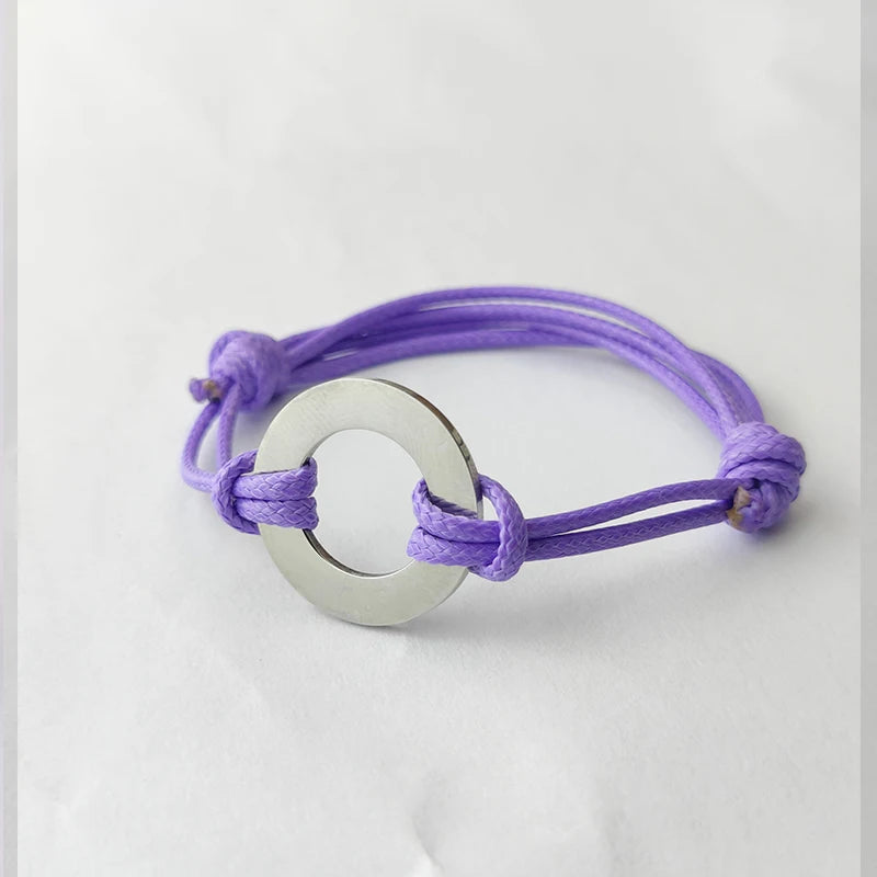 Personalized Name Rope Bracelet – Custom Engraved for Her