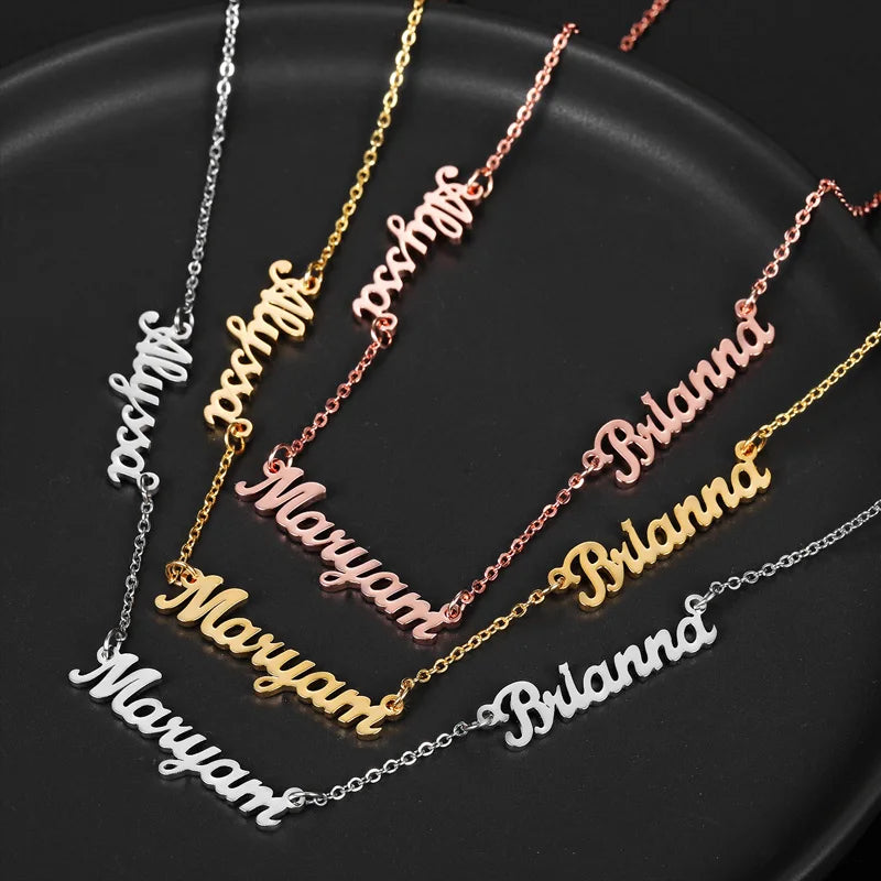 Family Name Necklace – Custom Multi-Name Pendant