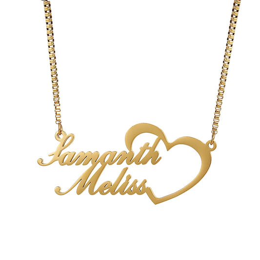 Couples Name Necklace – Personalized His & Hers Gift