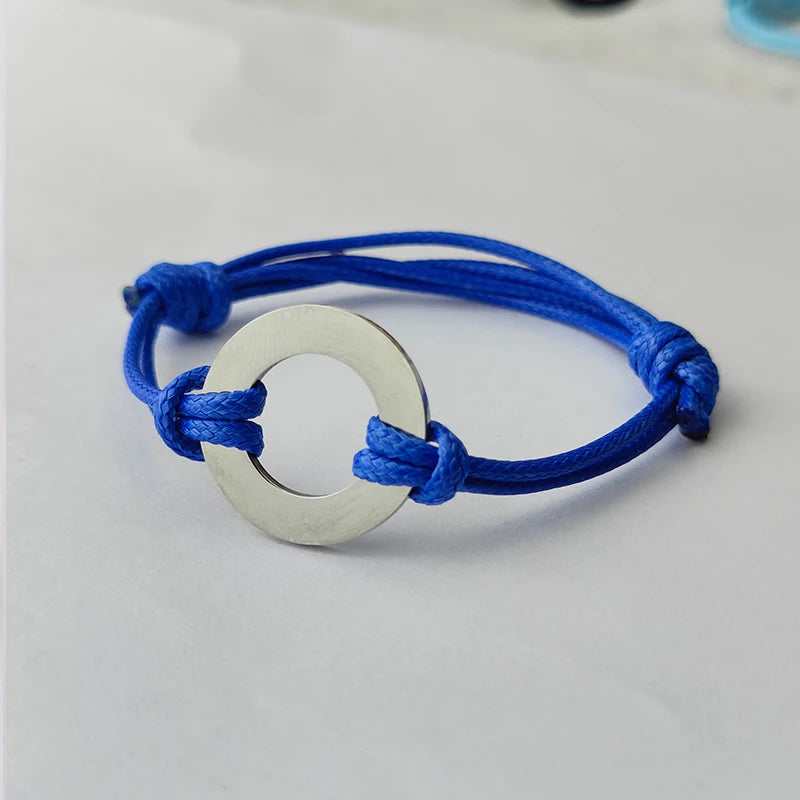 Personalized Name Rope Bracelet – Custom Engraved for Her