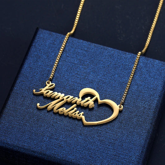 Couples Name Necklace – Personalized His & Hers Gift